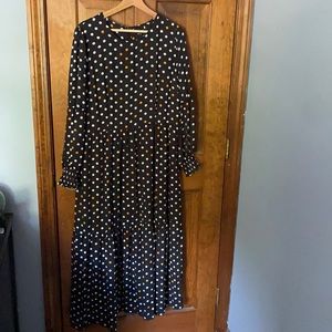 Who What Wear polka dot dress